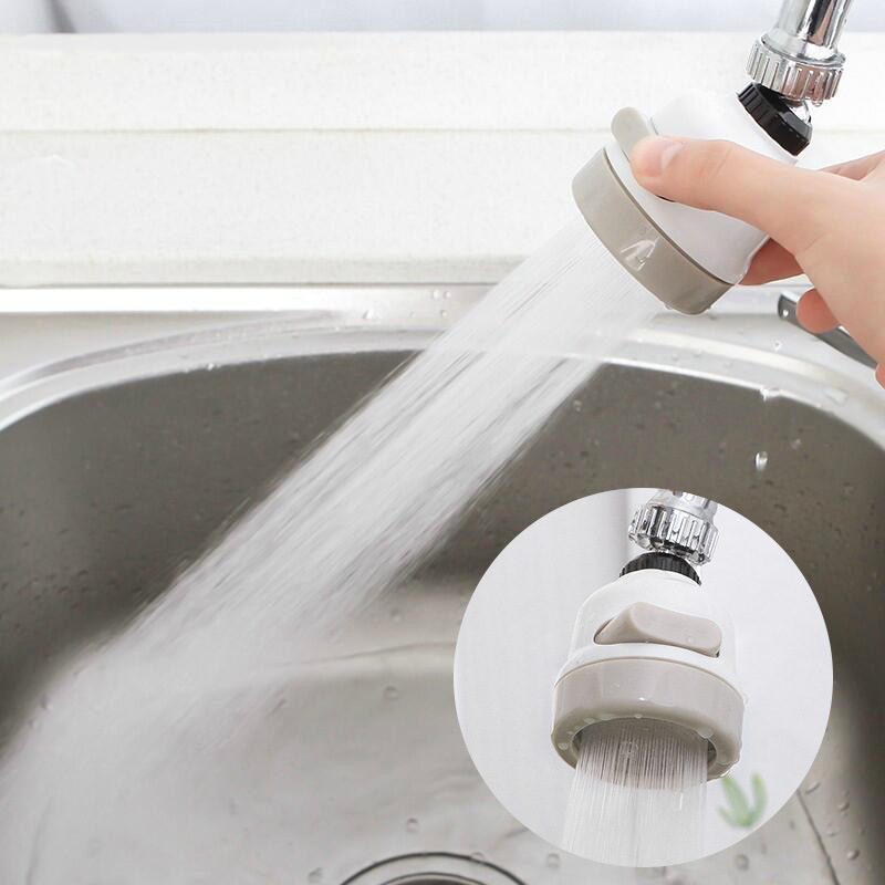 Tap Bubbler Kitchen Anti-Splash Head Spray Supercharged Shower Sprinkler Third Gear Household Tap Water Water Saving Device