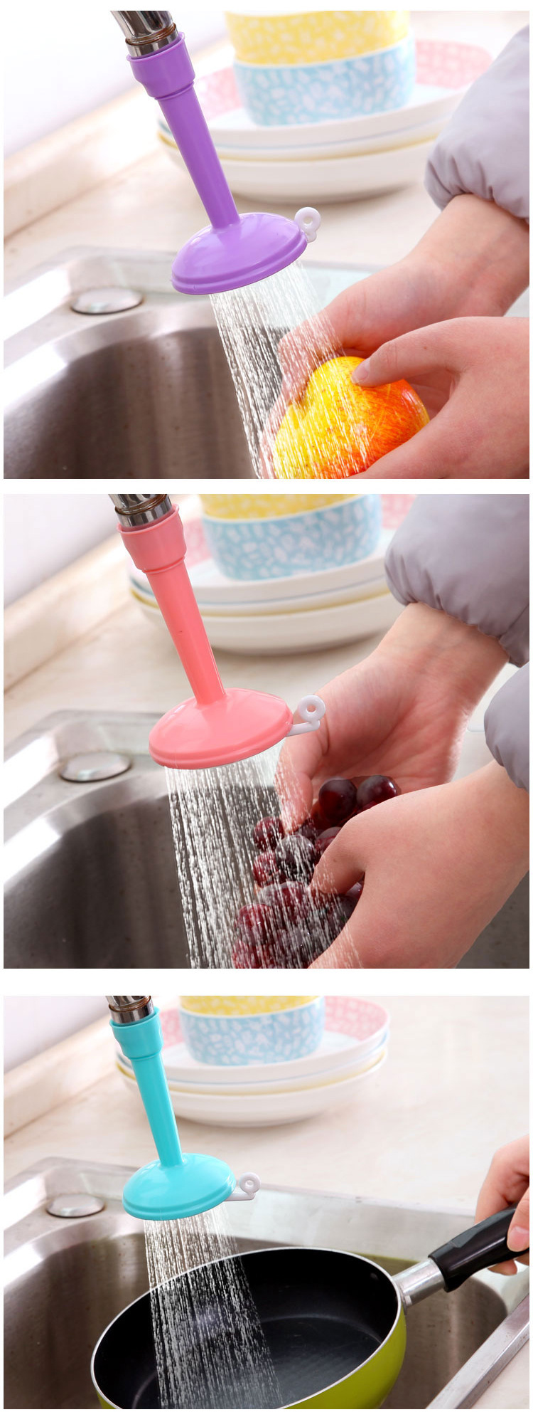 Faucet Medical Stone Water Filter Universal Splash-Proof Shower Retractable Tap Water Water Saving Device Nozzle with Filter Tip Faucet Medical Stone Water Filter Universal Splash-Proof Shower Retractable Tap Water Water Saving Device Nozzle with Filter Tip