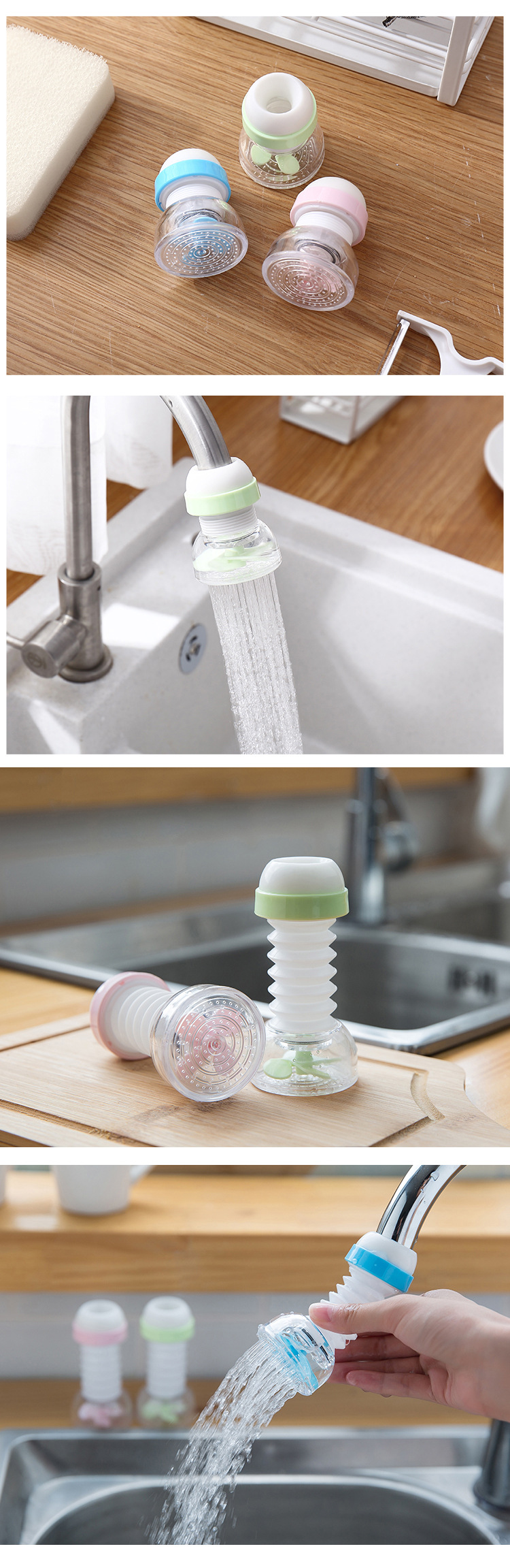 Faucet Medical Stone Water Filter Universal Splash-Proof Shower Retractable Tap Water Water Saving Device Nozzle with Filter Tip Faucet Medical Stone Water Filter Universal Splash-Proof Shower Retractable Tap Water Water Saving Device Nozzle with Filter Tip