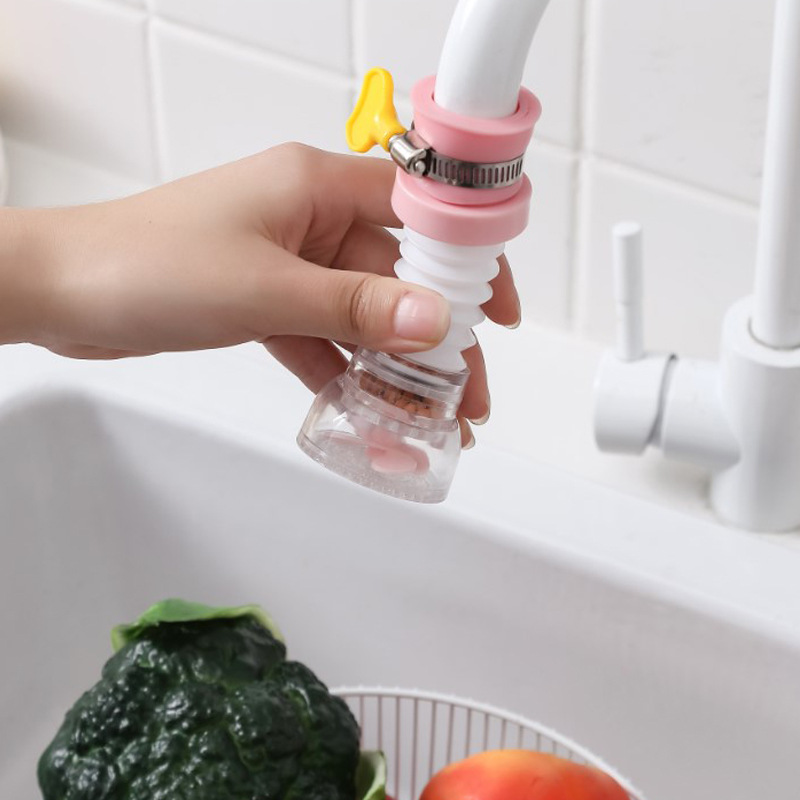 Universal Connector Faucet Filter Kitchen Household Retractable Rotary Splash Proof Water Shower Tap Water Filter Water Purifier