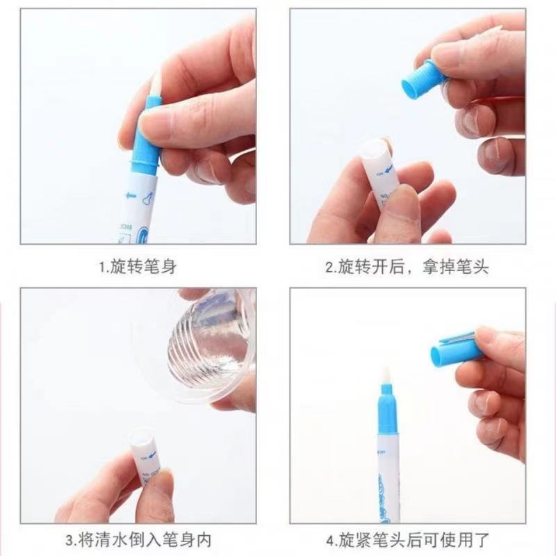 Children's Tap Water Watercolor Markers Pen Clear Water Children's Picture Books Kindergarten Coloring Water Picture Book Brush Wholesale Customization