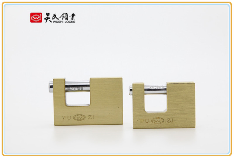 Rectangular Lock Anti-Theft Anti-Skid Cross-Opening Lock Garage Door Lock Household Rectangular Beam Padlock