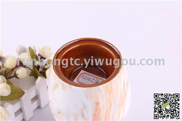 Hot style wood grain marble grain Arab ceramic incense burner carbon stove home crafts