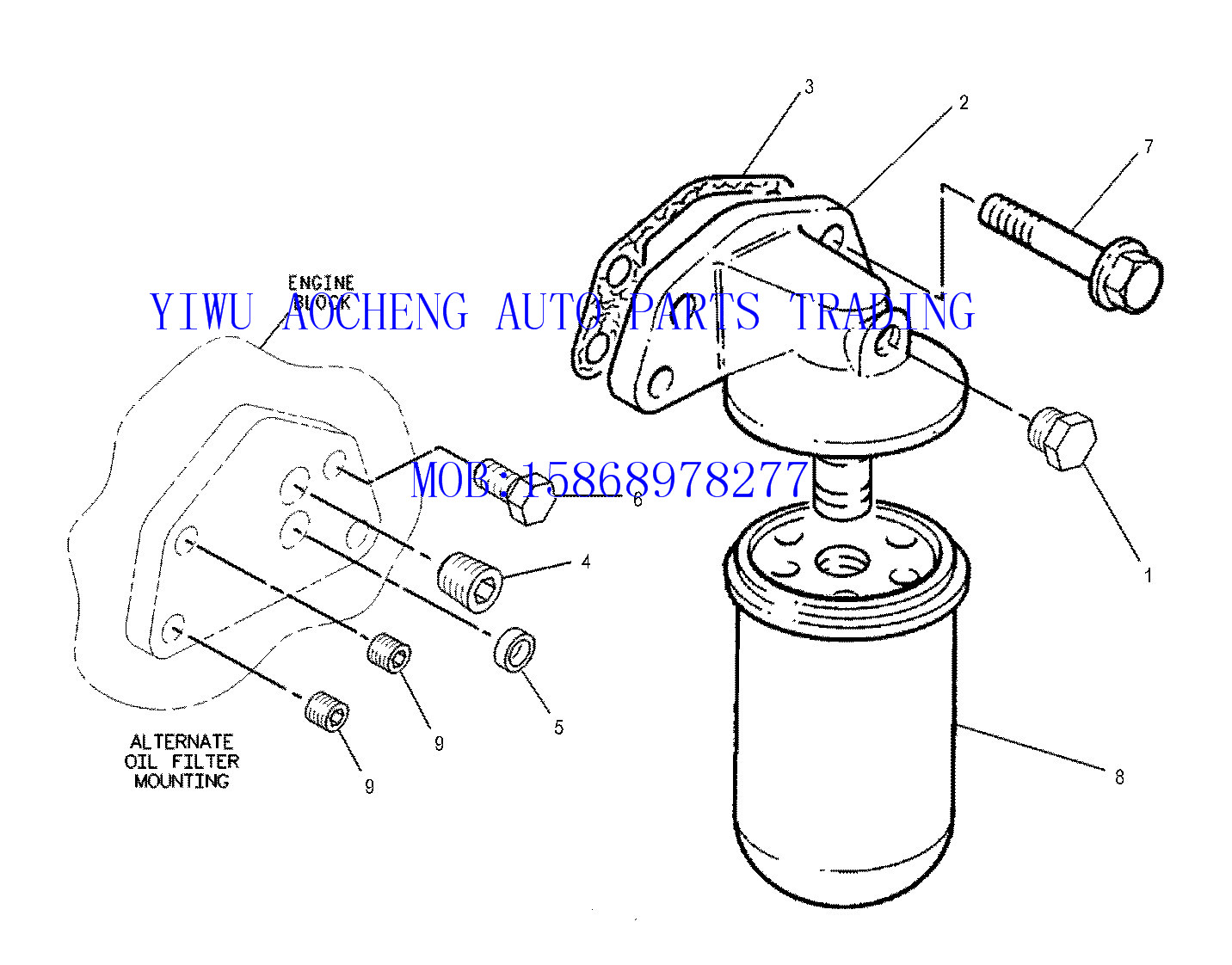 Direct selling CAT oil filter 7W2327