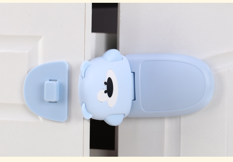 Right-angle safety lock baby anti-pinch hand drawer lock cabinet door off children's multi-window safety lock toilet toilet lock