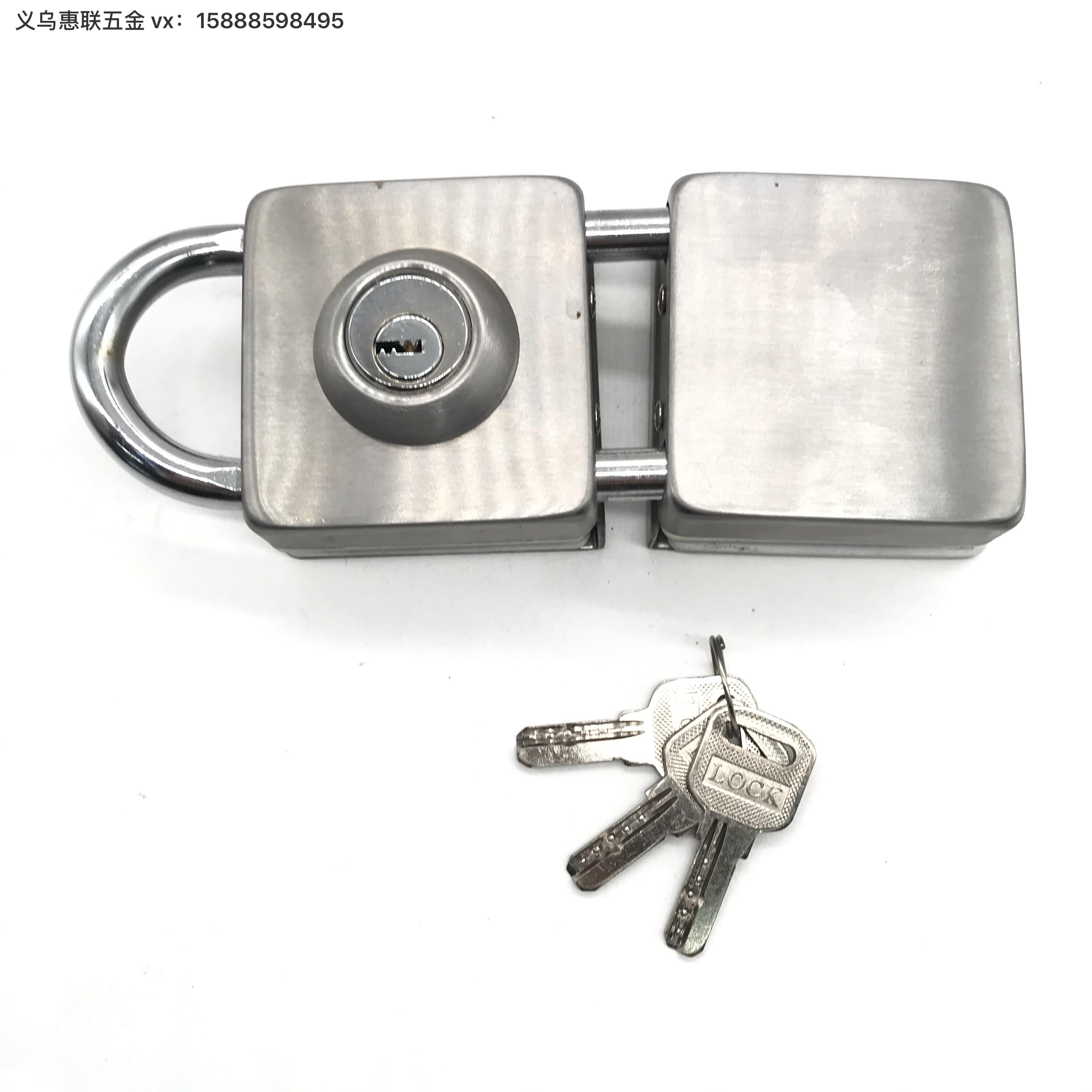 Factory Direct Sales Household Glass Door Lock Two-Way Door Lock Household Bag Hardware Lock Door Parts