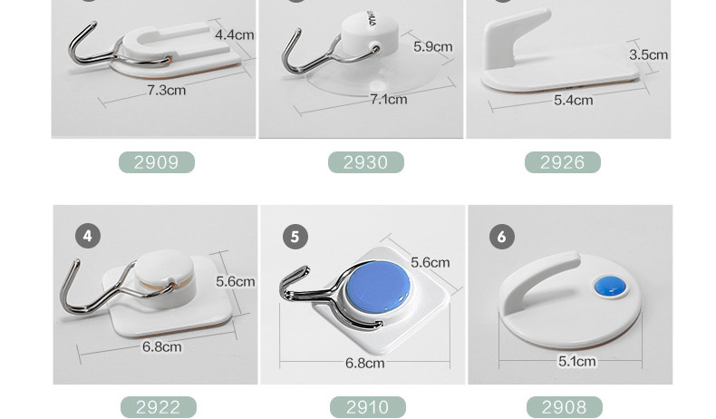 Chahua Hook Suction Cup Load-Bearing Sticky Hook Kitchen Bathroom behind the Door Tile White Sticky Hook Small Locking Type Suction Hanger Chahua Hook Suction Cup Load-Bearing Sticky Hook Kitchen Bathroom behind the Door Tile White Sticky Hook Small Locking Type Suction Hanger