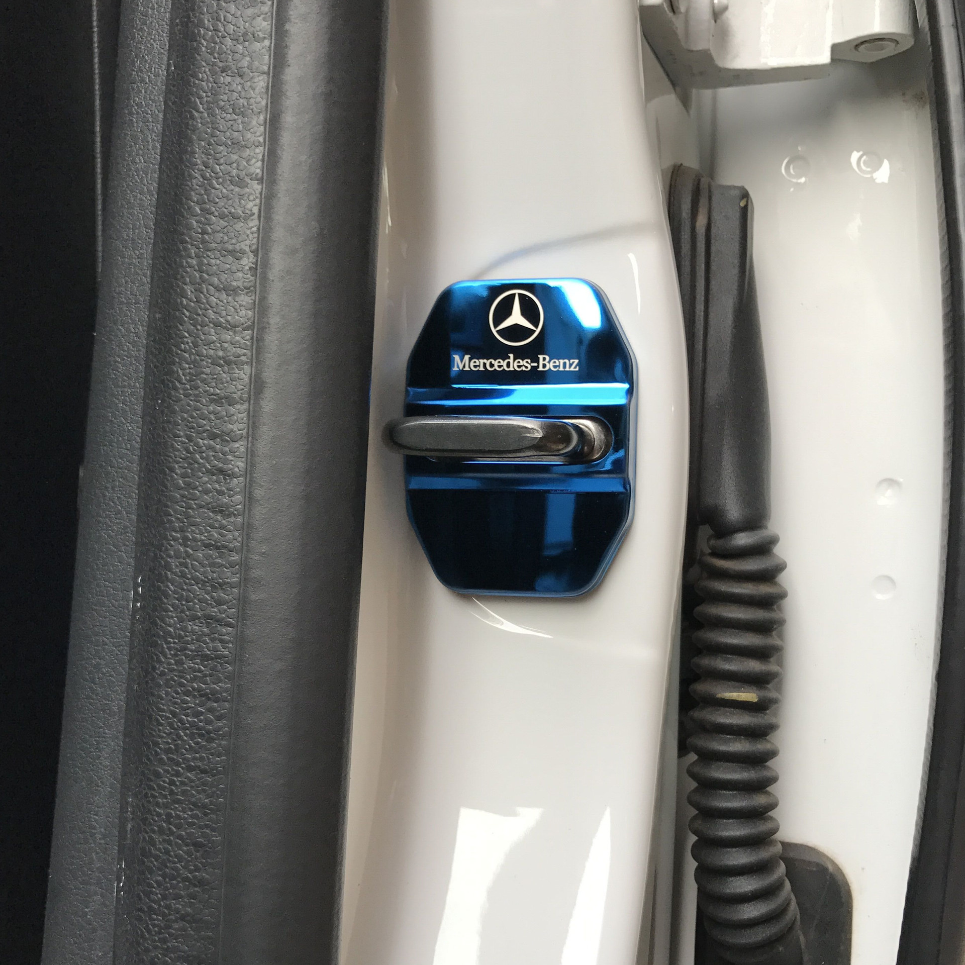 MercedesBenz Titanium Black C Class EClass GLAClass Imported SClass Stainless Steel Door Lock Black Door Lock Cover AMG