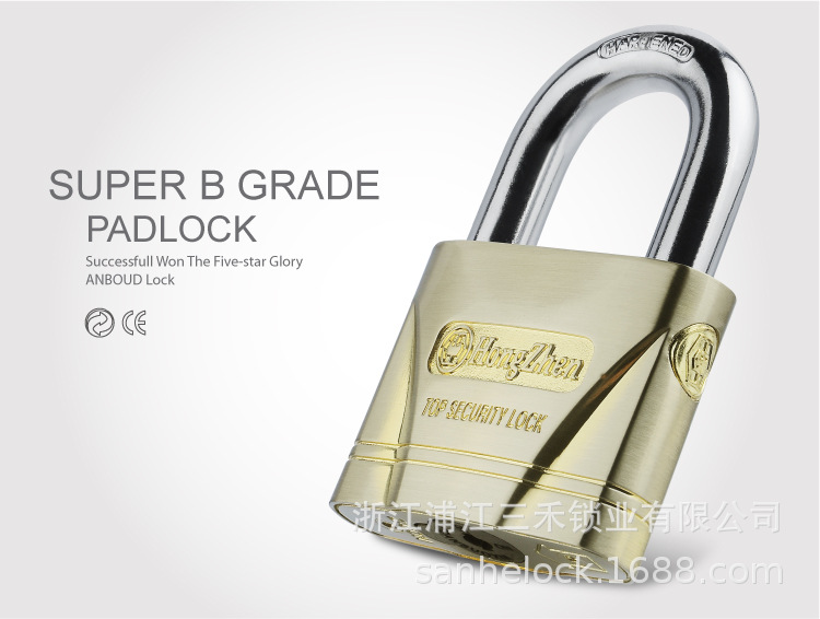 Zinc Alloy Door Lock Padlock Security Lock European-Style Padlock Lock