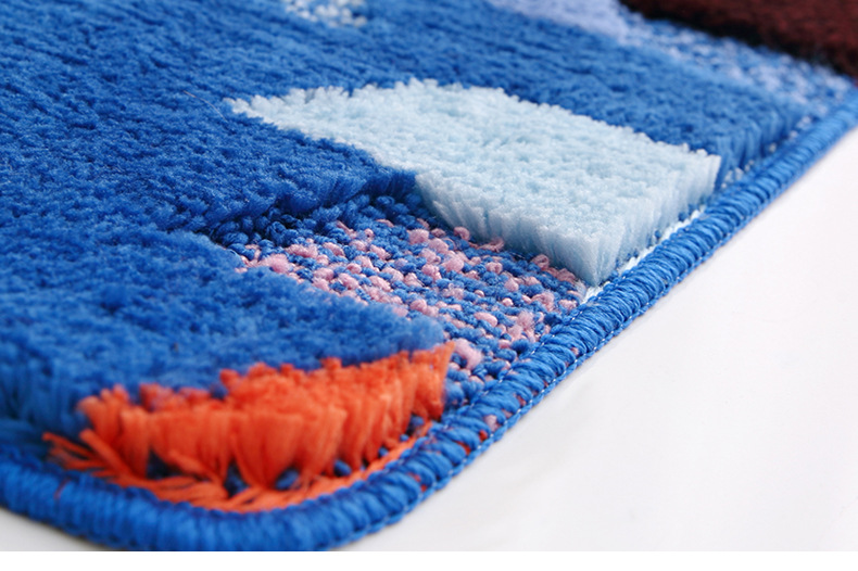 Bathroom Super Absorbent Floor Mat High and Low Wool Three-Dimensional Colorful Door Mat Personality Nordic Style Household Dust Removal Bedroom Carpet Bathroom Super Absorbent Floor Mat High and Low Wool Three-Dimensional Colorful Door Mat Personality Nordic Style Household Dust Removal Bedroom Carpet