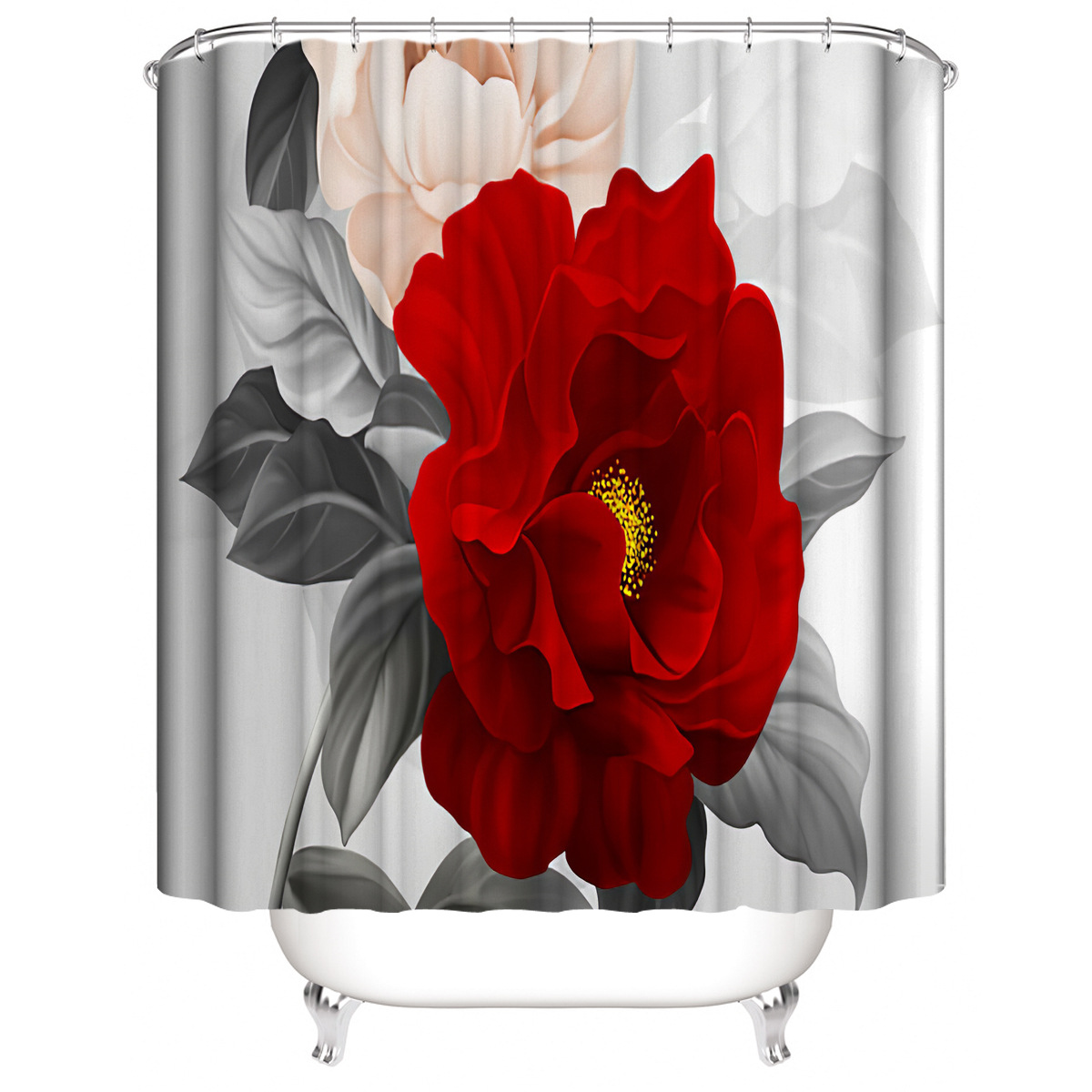Amazon Flower 3D Digital Printing Home Bathroom Decoration Shower Curtain Floor Mat Toilet Cover Decorative Mat Carpet Amazon Flower 3D Digital Printing Home Bathroom Decoration Shower Curtain Floor Mat Toilet Cover Decorative Mat Carpet