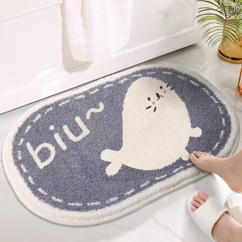 Wholesale New Cartoon Cute Style Door Mat Home Cartoon Children's Room Bedroom 3D Oval Carpet Wholesale New Cartoon Cute Style Door Mat Home Cartoon Children's Room Bedroom 3D Oval Carpet