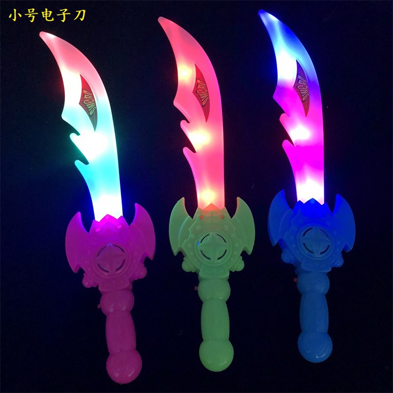 New Luminous Electronic Knife Luminous Sword LED Flash Knife Small Colorful Sword Children's Toy Stall Hot Sale New Luminous Electronic Knife Luminous Sword LED Flash Knife Small Colorful Sword Children's Toy Stall Hot Sale