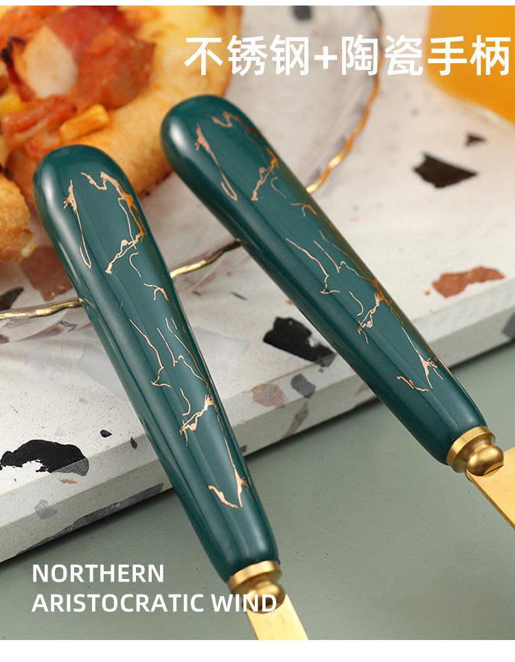 Porcelain Handle Stainless Steel Knife Shovel Gift Set Creative Baking Tool Cheese Knife Butter Knife Cake Shovel Pizza Shovel Porcelain Handle Stainless Steel Knife Shovel Gift Set Creative Baking Tool Cheese Knife Butter Knife Cake Shovel Pizza Shovel