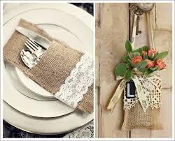 European Christmas wedding linen tableware bag linen lace knife fork bag