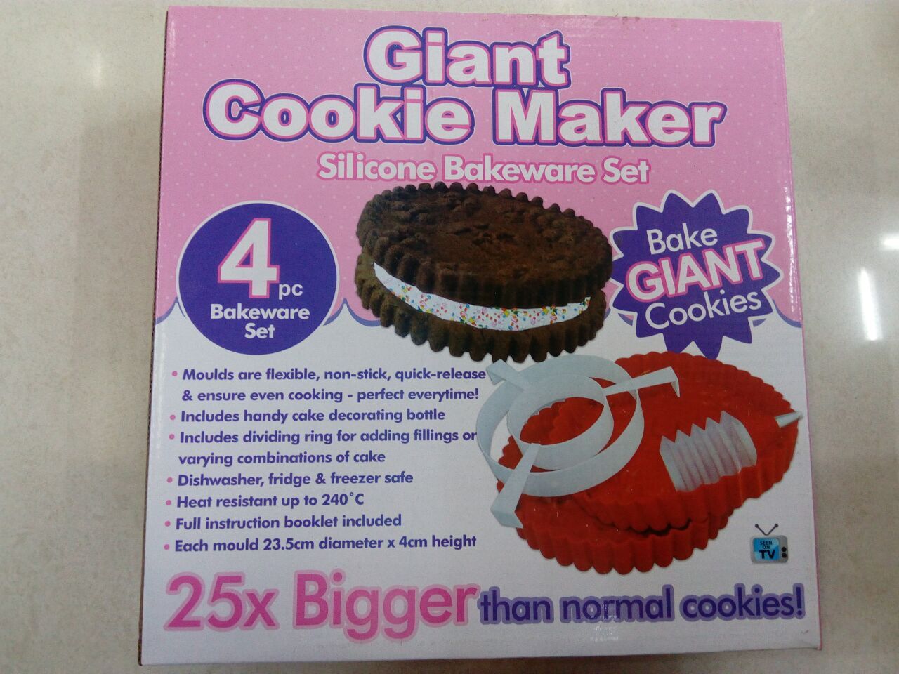 Giant makerDIY4PCS cake giant silicone biscuit mold silicone