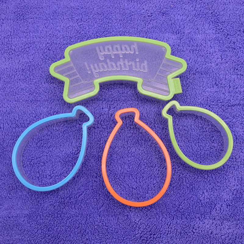 DIY Cake Baking Mold Happy Birthday Balloon Plastic Biscuit Mold Clay Fondant Cake Decoration Cutter DIY Cake Baking Mold Happy Birthday Balloon Plastic Biscuit Mold Clay Fondant Cake Decoration Cutter