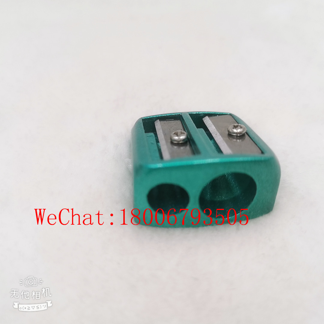Emmason Color Double Hole Metal Pencil Sharpener Penknife Pencil Knife Student Pencil Sharpener Student Stationery