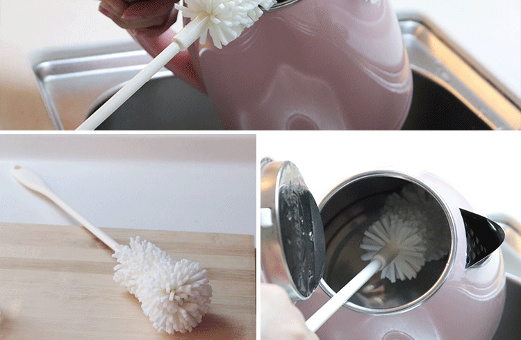 Sponge milk bottle brush clean cup brush pot brush thermos cup long and short bingbing Japanese kettle brush Sponge milk bottle brush clean cup brush pot brush thermos cup long and short bingbing Japanese kettle brush