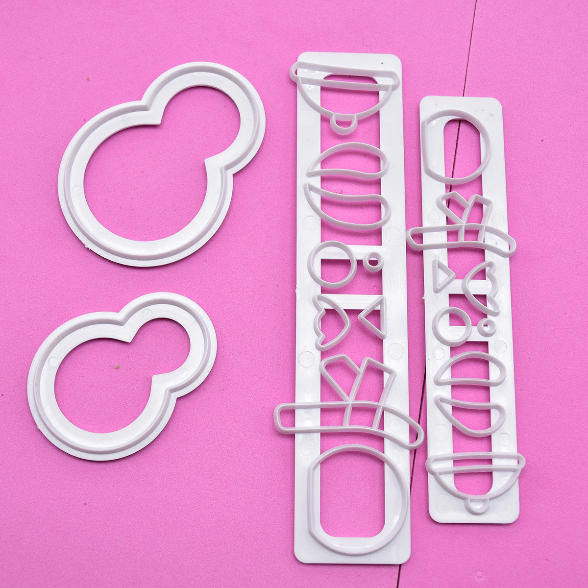 DIY Baking Christmas Clothes Men and Women Cutter Fondant Brickearth Plastic Clothes Cutter Biscuit Mold
