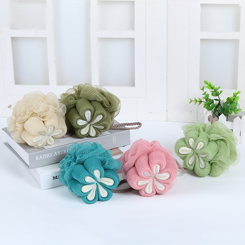 European type bath ball wash with bath flower spherical flower bath ball
