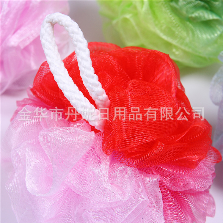  direct sale hot style hot sell bath ball high quality fine mesh gradient bath flowers rich foam bath essential