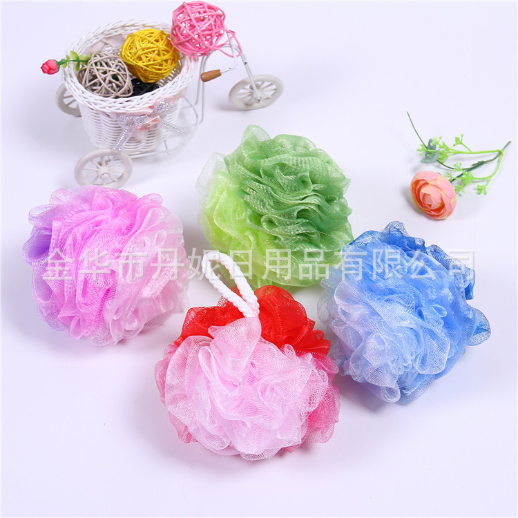  direct sale hot style hot sell bath ball high quality fine mesh gradient bath flowers rich foam bath essential