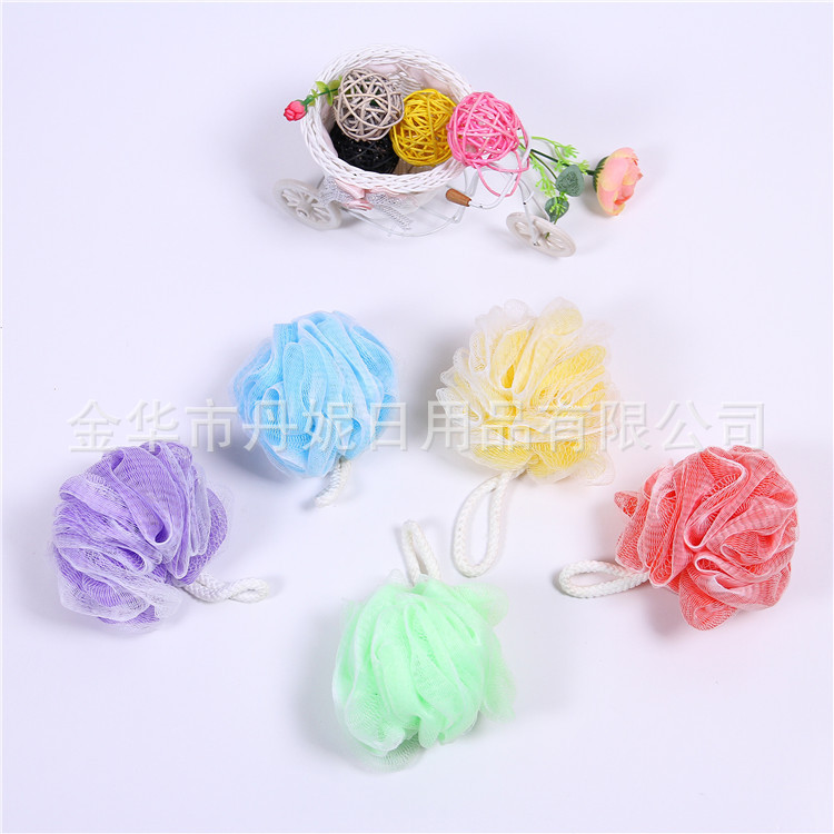 Factory Direct Sales Hot Sale White Color Bath Flower Colorful Bath Ball BATH ESSENTIAL Rich Foam