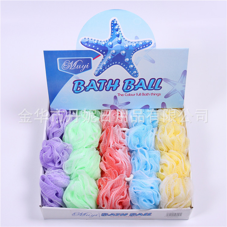Factory Direct Sales Hot Sale White Color Bath Flower Colorful Bath Ball BATH ESSENTIAL Rich Foam