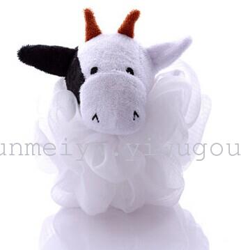 PE super soft children bath ball cartoon bath flower.