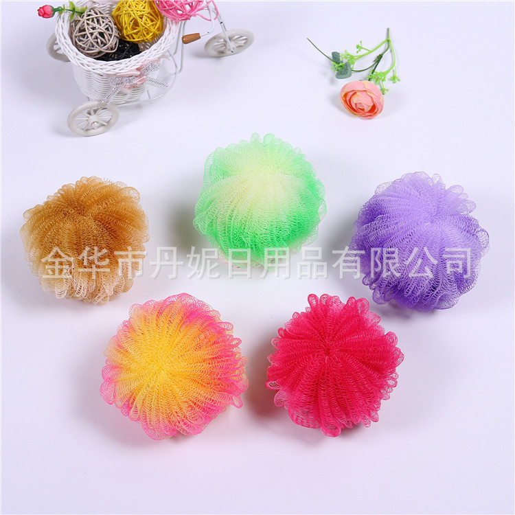 Factory Direct Sales Hot Sale High Quality Two-Color Watermelon Bath Flower Color Bath Ball High Quality Cotton Rope
