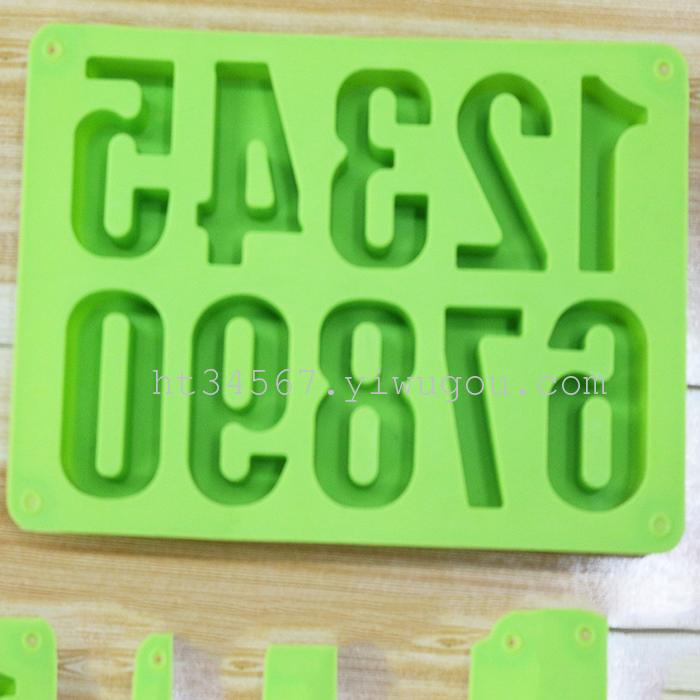 Silicone kitchen daily necessities silicone digital cake mold safety food grade
