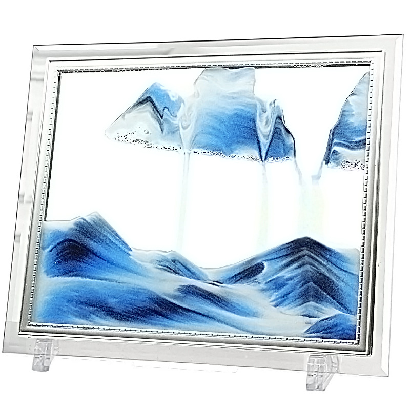 Popular 3D Landscape Sand Painting Glass Crafts Hourglass Creative Gift Decoration Living Room One Product Dropshipping