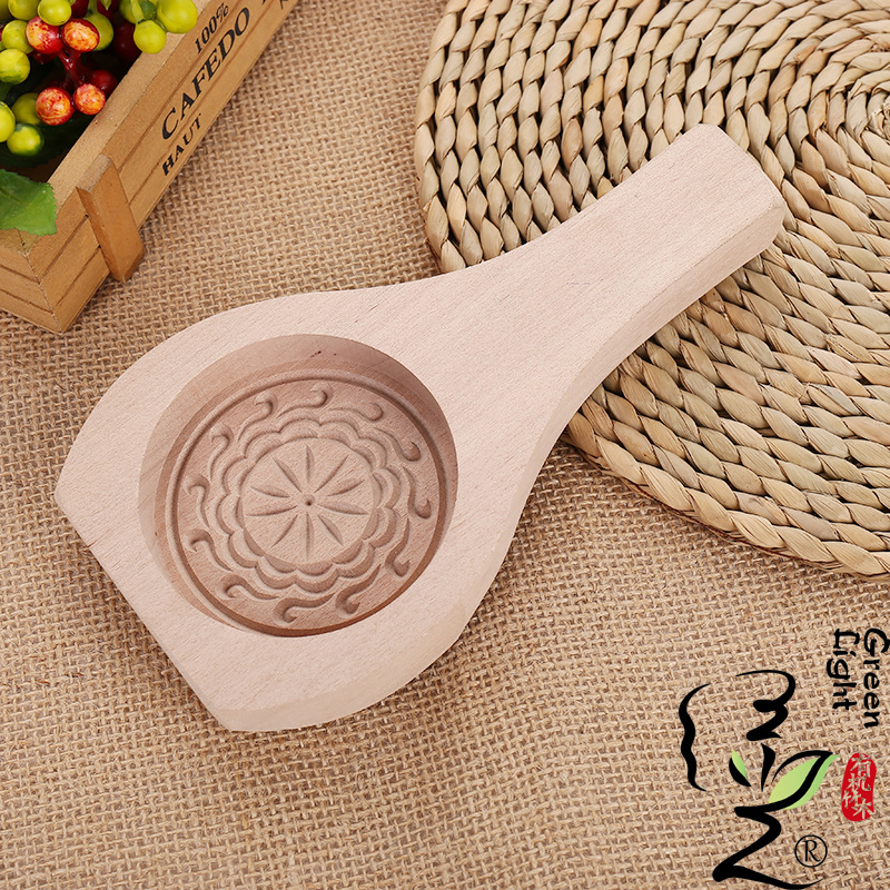 Wooden Baking Mold Cold Cover Moon Cake Dessert Mung Bean Cake Pumpkin Cake Small Cake Mold