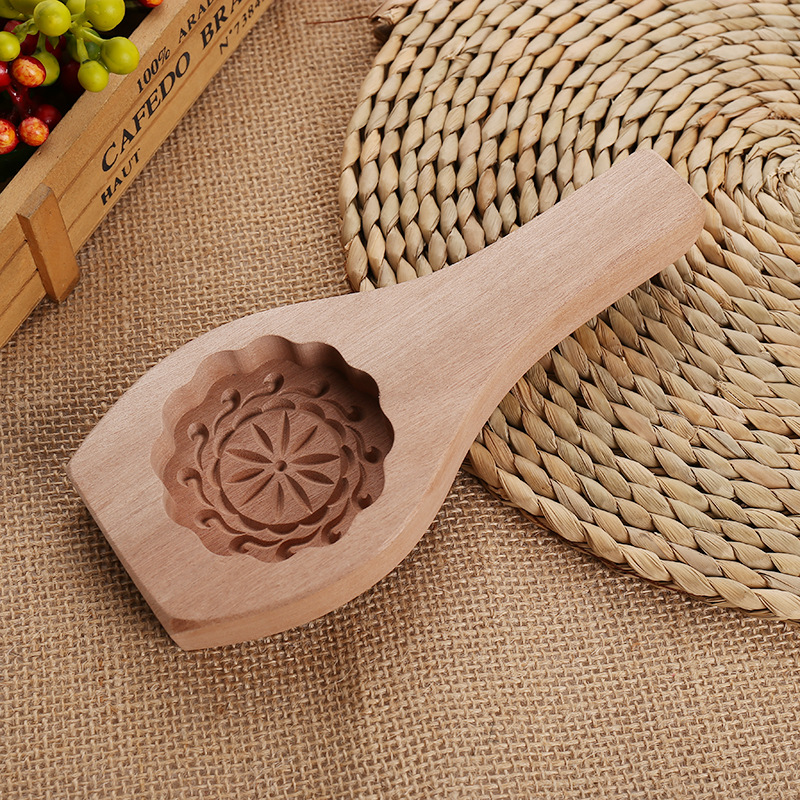 Wooden Baking Mold Cold Cover Moon Cake Dessert Mung Bean Cake Pumpkin Cake Small Cake Mold