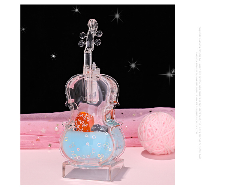 Tiktok Red Creative Violin Luminous Gift Oil Drop Hourglass Decoration Student Graduation Teacher's Day Gift Toy Tiktok Red Creative Violin Luminous Gift Oil Drop Hourglass Decoration Student Graduation Teacher's Day Gift Toy