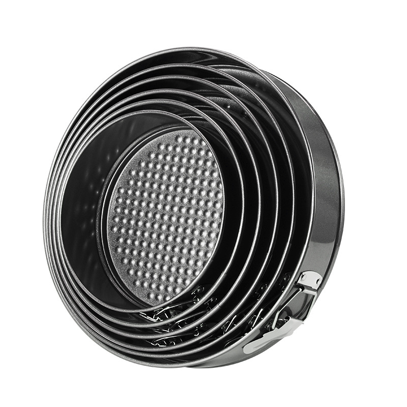 Lock Non-Stick Cake Mold Mousse Honeycomb Buckle Carbon Steel Plate Baking Tool Non-Stick round Buckle Detachable Cake Mold