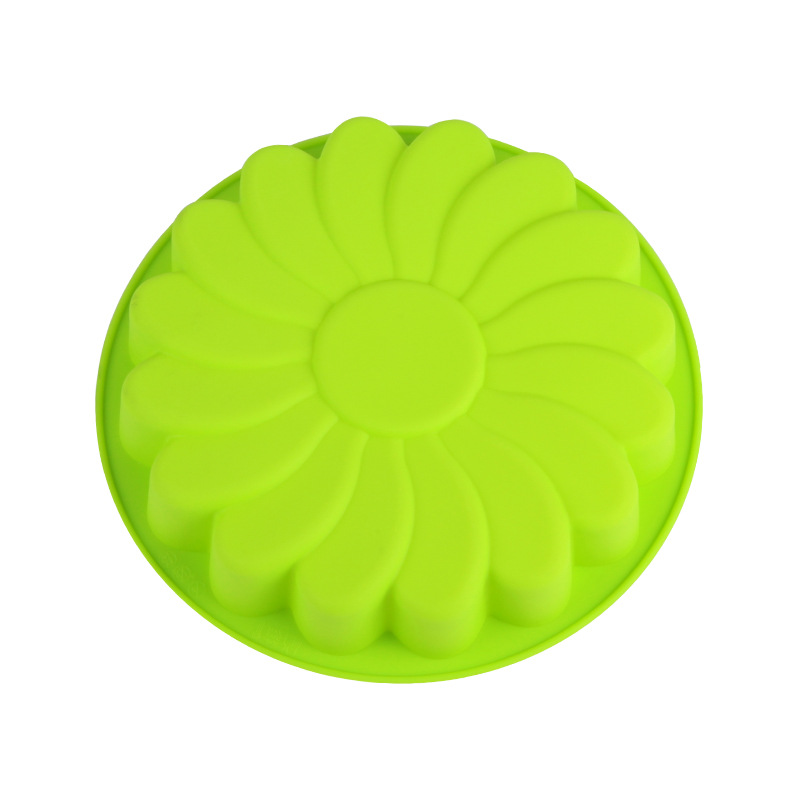 Silicone SUNFLOWER Type Cake Mold Single Large round Bottom Cyclone Pattern Cake Mold SUNFLOWER Baking Tray