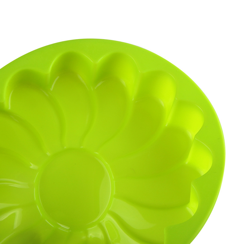 Silicone SUNFLOWER Type Cake Mold Single Large round Bottom Cyclone Pattern Cake Mold SUNFLOWER Baking Tray
