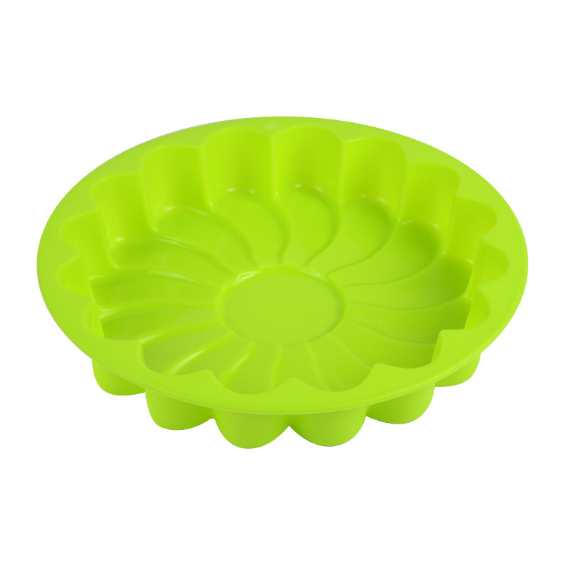 Silicone SUNFLOWER Type Cake Mold Single Large round Bottom Cyclone Pattern Cake Mold SUNFLOWER Baking Tray