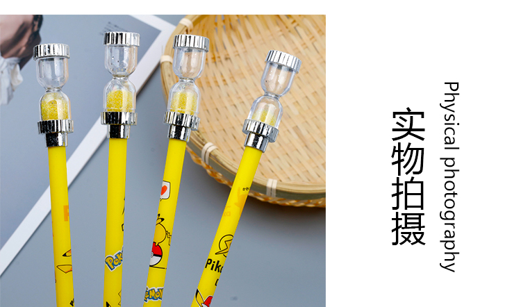 Pikachu Hourglass Gel Pen Creative Cartoon Cute Pupils' Stationery Children's Prizes Whole Class Gift Wholesale Pikachu Hourglass Gel Pen Creative Cartoon Cute Pupils' Stationery Children's Prizes Whole Class Gift Wholesale