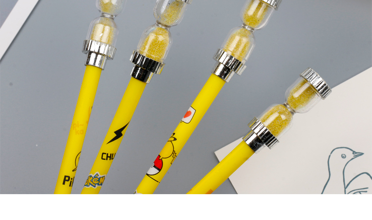 Pikachu Hourglass Gel Pen Creative Cartoon Cute Pupils' Stationery Children's Prizes Whole Class Gift Wholesale Pikachu Hourglass Gel Pen Creative Cartoon Cute Pupils' Stationery Children's Prizes Whole Class Gift Wholesale