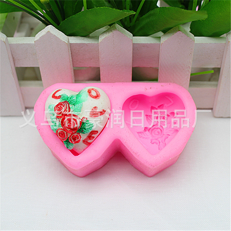 Baking mold LOVE rose silicone mold sugar cake mold DIY chocolate mold Baking mold LOVE rose silicone mold sugar cake mold DIY chocolate mold