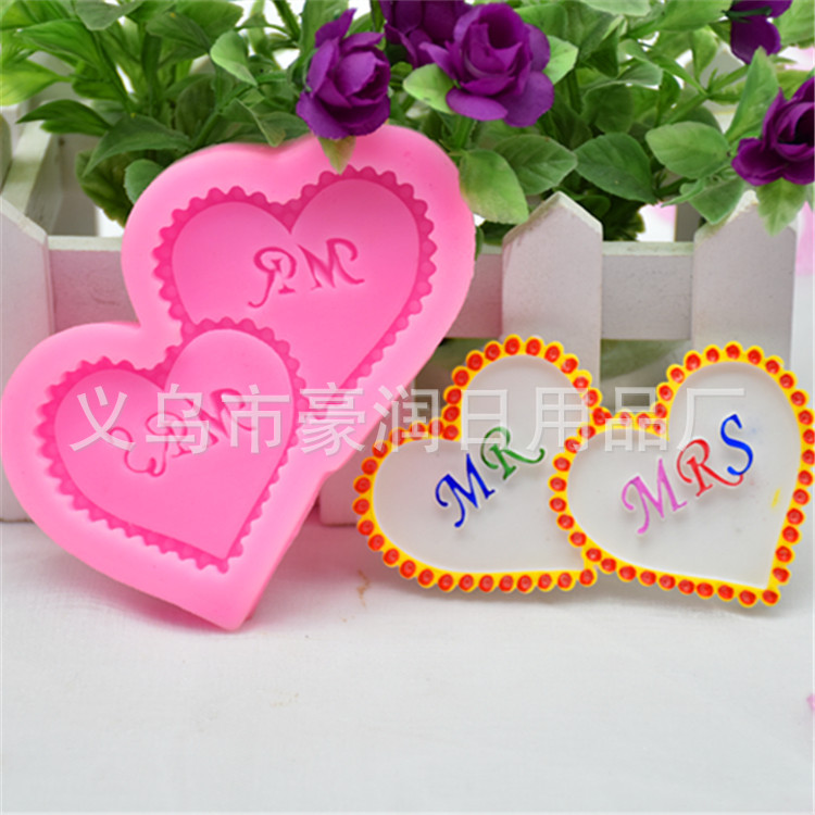 Baking mold LOVE rose silicone mold sugar cake mold DIY chocolate mold Baking mold LOVE rose silicone mold sugar cake mold DIY chocolate mold
