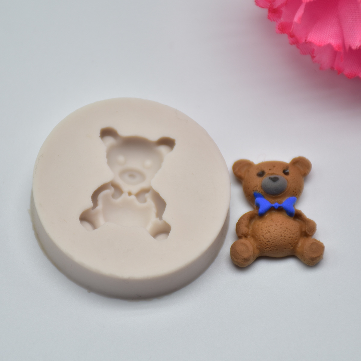 Bear silicone cake mold turning sugar cake chocolate ultra light clay decorative mold DIY baking mold Bear silicone cake mold turning sugar cake chocolate ultra light clay decorative mold DIY baking mold