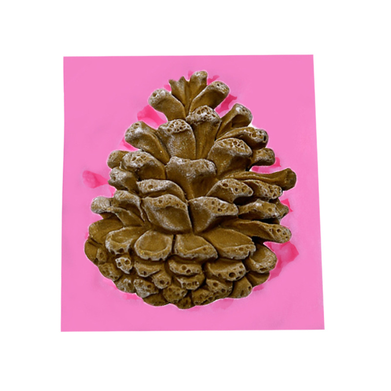 Even pinecone silicone molasses mold Christmas cake mold chocolate cake DIY baking mold Even pinecone silicone molasses mold Christmas cake mold chocolate cake DIY baking mold