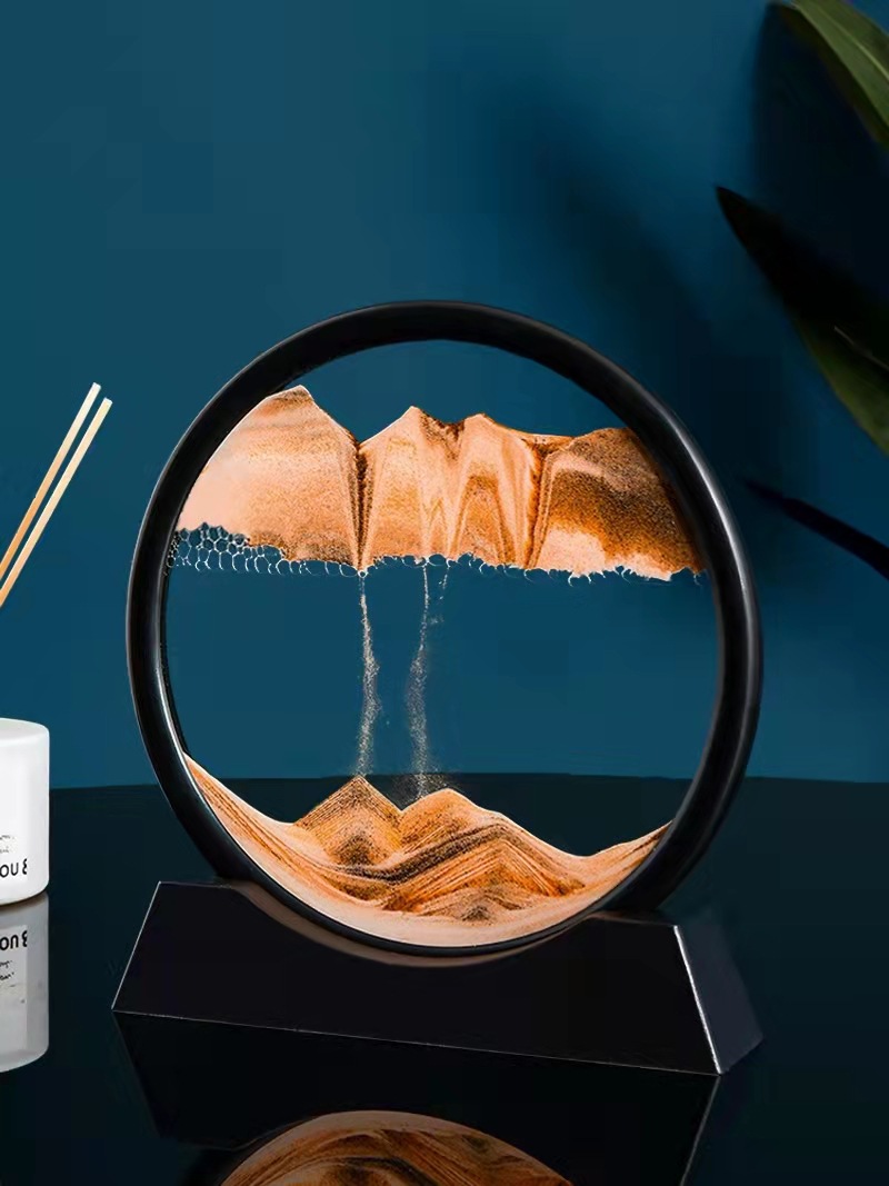 Creative Hourglass Decoration Liquid Decompression Quicksand Painting Office Desk Surface Panel Living Room Bedside Table Decorations Birthday Gift Creative Hourglass Decoration Liquid Decompression Quicksand Painting Office Desk Surface Panel Living Room Bedside Table Decorations Birthday Gift