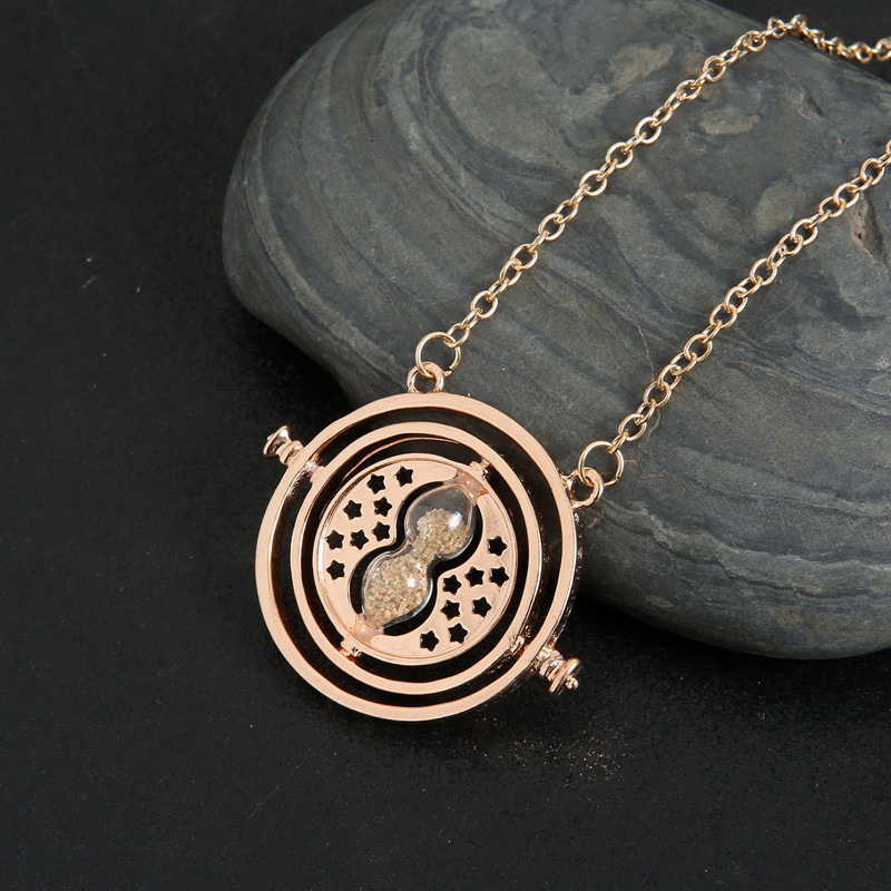 European and American Films and Television Products Cross-Border Hot Selling Harry Potter Time Converter Hourglass Necklace Earrings Series Sweater Chain European and American Films and Television Products Cross-Border Hot Selling Harry Potter Time Converter Hourglass Necklace Earrings Series Sweater Chain