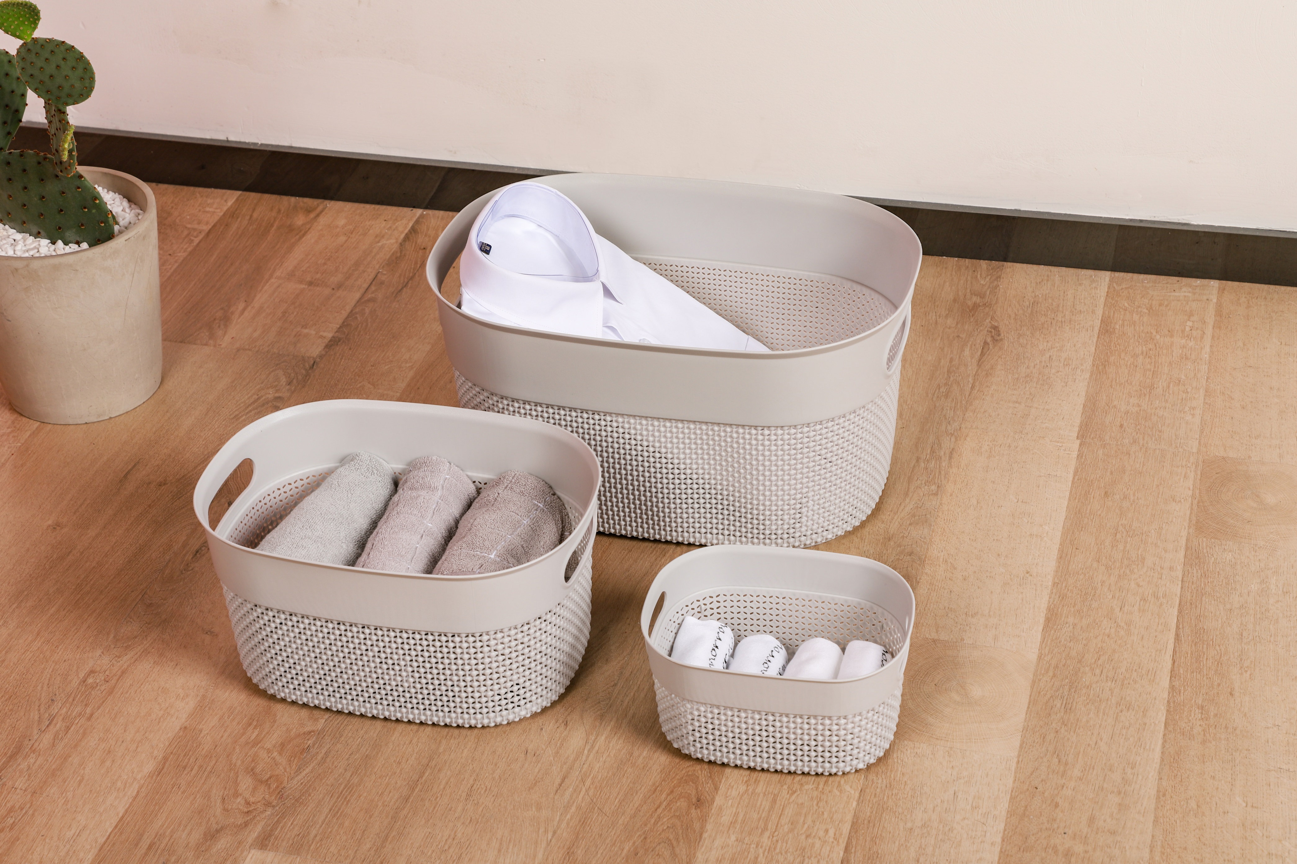 Popular Products High Quality Portable Bathroom Baskets Plastic Storage