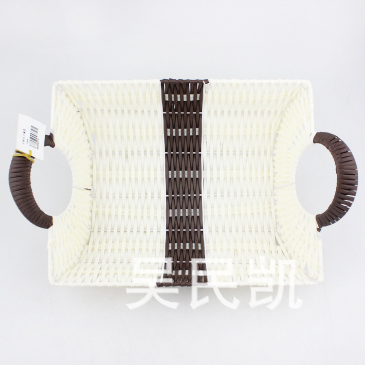 Shiyuan shop supply of creative home storage blue fruit basket handle baskets handle square basket
